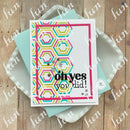 Father's Day Theme Metal Cut Dies Hexagon Layering Stencils Fish Hook Line Sinker Clear Stamps Diy Holiday Cards Decor Scrapbook