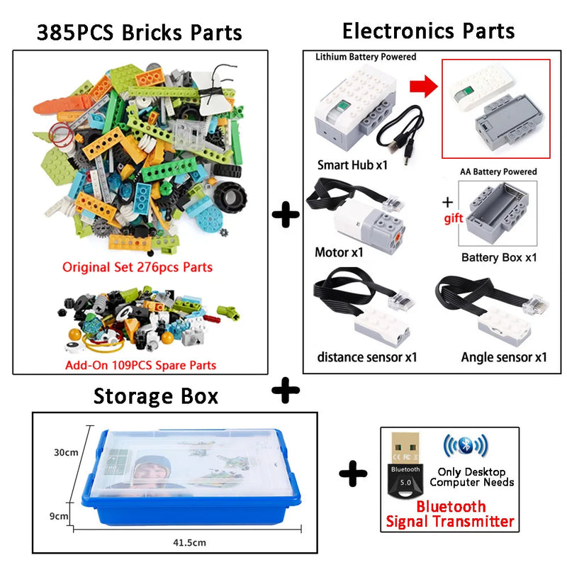 2024 NEW Upgrade 390Pcs The 3rd Generation WeDo 2.0 Core Set 45300 Educational School Robotics STEAM Construction Bricks Kit Toy