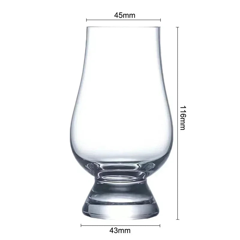 2/4/8Pcs Whiskey Cup Set 190ml Clear Crystal Glass Whiskey Cup Set Spirits Wine Glasses Scotch Drinking Tasting Glasses Bar