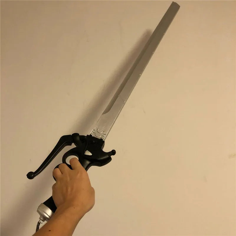 Anime AOT Weapon Sword 1:1 Mikasa Eren Rivaille 95cm Cosplay Gun Sword Accessories Weapon Sword Model