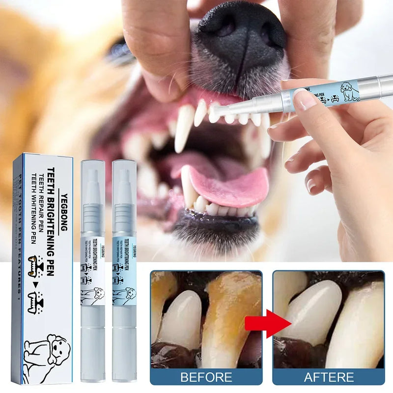 Pet Teeth Cleaning Tools Pet Grooming Toothbrush Cleaning Kit Tartar Remover Tartar Scraper Dog Dental Stain Cleaning Pen