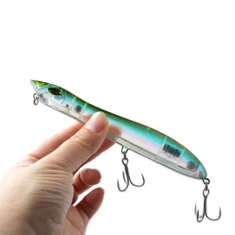 Patchinko 140 Topwater Popper Fishing Lure patchinco 100/140mm Surface Floating Baits Long Cast Wobblers Stickbait For Bass Pike