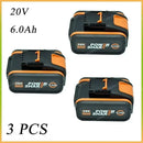 For Worx 20V 8000mAh Lithium battery Rechargeable WA3551 WA3553 WA3553.1 WA3570 for All WORX Electric and Garden Tools