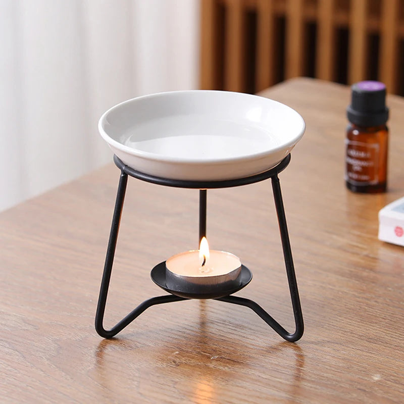 1Pc Aromatherapy Stove Essential Oil Burner Tealight Holder Candle Pie Burner Aroma Diffuser Decor Spa Meditation Home Ornament