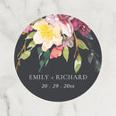 Customized wedding thank-you circular stickers, suitable for occasions such as weddings, birthdays, baptisms, and anniversaries.