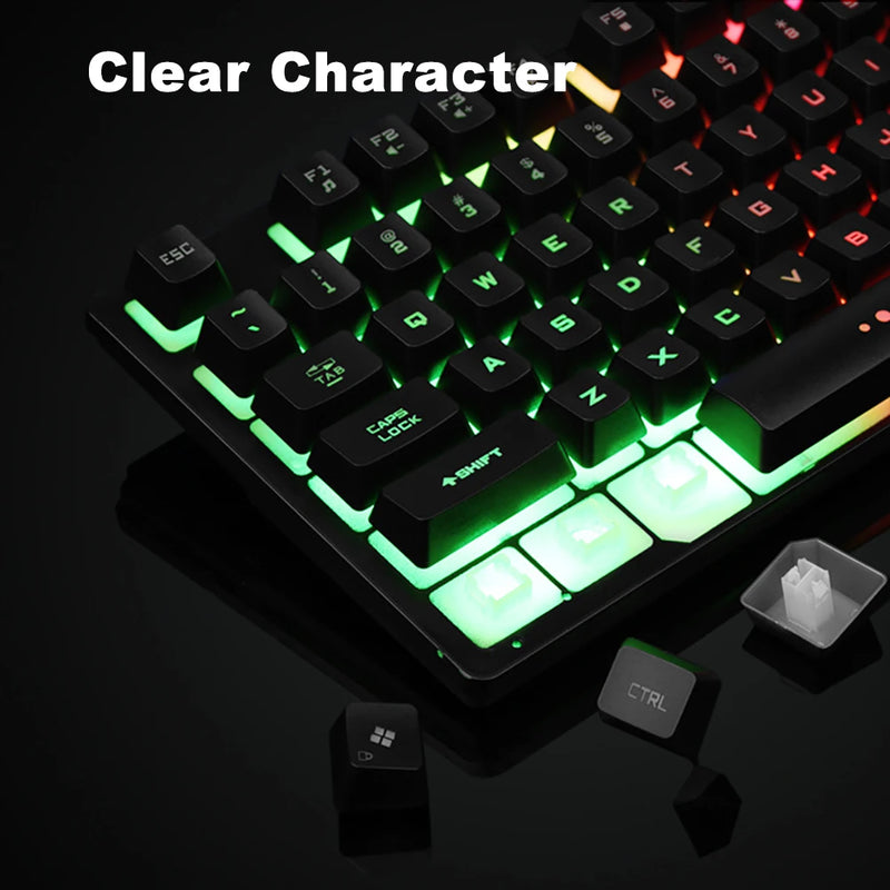 K87 Wired 87 Keys Mechanical Gamer Keyboard Gaming Keyboard Rgb Backlit For Desktop Pc Computer Gamer