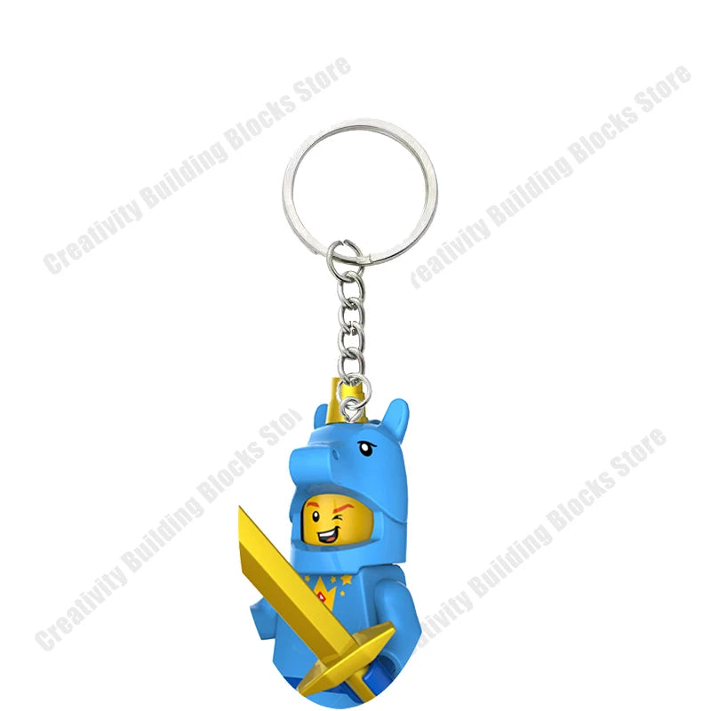 Hot Selling Classic Series keychain Mini 3D Character Model Set Building Blocks Assembling Toys Children's Birthday Gifts