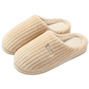 New Women Men Autumn Winter Warm Slippers Home Bedroom Casual Non Slip Shoes Couples Indoor Soft Sole Cotton Plush Slides