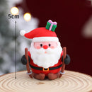 2025 Christmas Cake Decoration Lying Santa Claus Letters Merrychristmas Cake Toppers Christmas Tree Mini Santa Cupcake Toppers