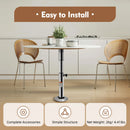 Aluminum Adjustable Table Pedestal Kit Detachable Table Base Stand Leg Base Mount Frame for Caravans, Motorhomes, Yachts