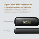 KIPOZI Professional Titanium Flat Iron Hair Straightener with Digital LCD Display Dual Voltage Instant Heating Curling Iron