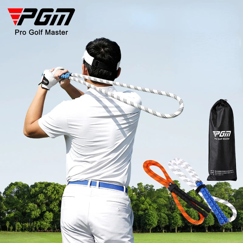 PGM Golf Swing Training Rope Enhances Swing Speed and Strength Rhythm Training Indoor and Outdoor Trainers HGB025