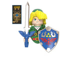 Japanese Anime The Legend of Zeldaed Princess Zeldaed Linked Mini Action Toy Figures Building Blocks Assemble Bricks Kids Toys