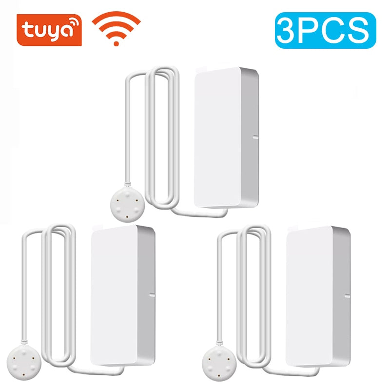 Tuya Wifi/Zigbee Water Leakage Alarm Independent WIFI Water Leak Sensor Detector Flood Alert Overflow Security Alarm System Tuya