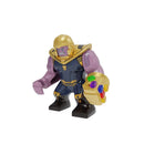 Marvel Action Figure Mini Block Toy, Superhero Hulk Thanos Venom Children's Puzzle Group Building Blocks Toy Handmade Birthday G