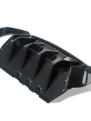 For Bmw F10 F11 CS Style Rear Diffuser Bumper Lip Carbon Fiber Look Auto Body Kit 2011 2012 2013 2014 2015 2016 Rear Bumper