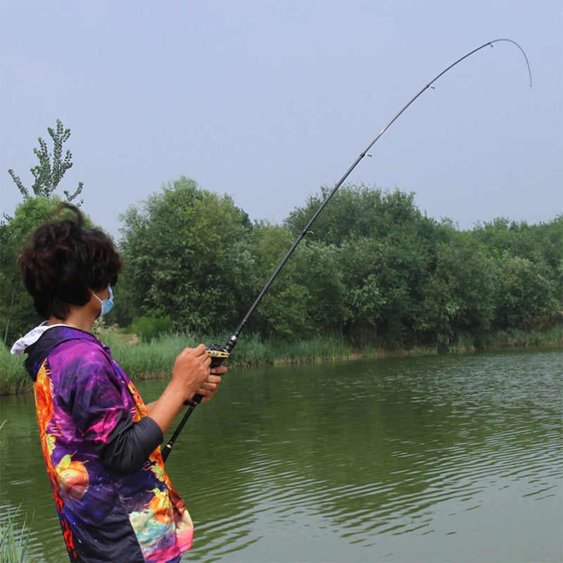 1.8M 2.1M 2.4M 2.7M 3M Baitcasting Spinning Fishing Rod Ultralight Carbon Fiber Portable Telescopic Fishing Pole for Trout Carp