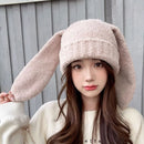 Winter Thicken Lambhair ski mask beanie hat for women adventure time Balaclava Spicy Girl Style Hat 3D Rabbit Ear Girlfriend hat
