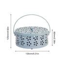 Portable Stainless Steel Round Rack Plate Modern Spiral Cover Mosquito Coil Holder Tray Incense Insect Repellen Candle Holder