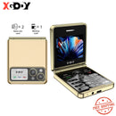 2025 XGODY S200,Mini Flip phone 2.4 inch Smartphone Dual SIM 2G Foldable Cellphones Original Mobile Phones Portable Large Button