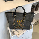 Handbags Women's Bag Canvas Shoulder Crossbody Chain Designer Messenger Luxury Female Portable Zipper Girl Tote Bag Fashion 2023
