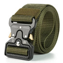 Men's Belt Metal Male Tactical Combat Belt Canvas Belts Big Size Outdoor Sport Nylon Belts Oversized
