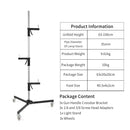 SH 63cm-190cm Gun Grip Light Stand 1/4 and 3/8 Screw With Wheels Folding Tripod For Studio Flash LED Light Softbox COB Light