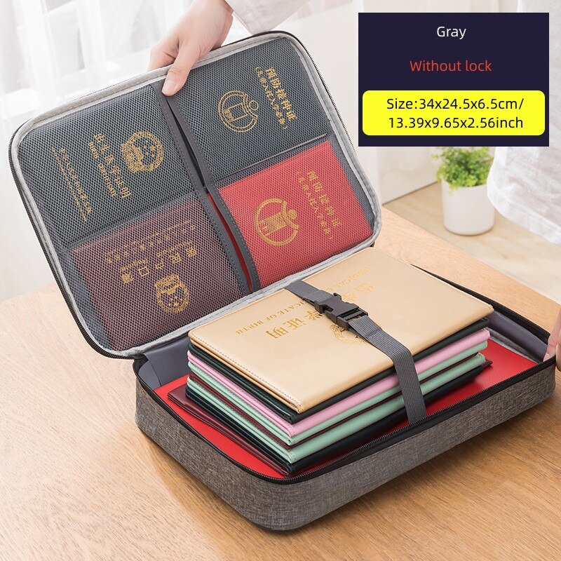 Multifunctional Briefcase Business Trip Material Organize Bag Office Worker Document Handbag File Storage Package Accessories