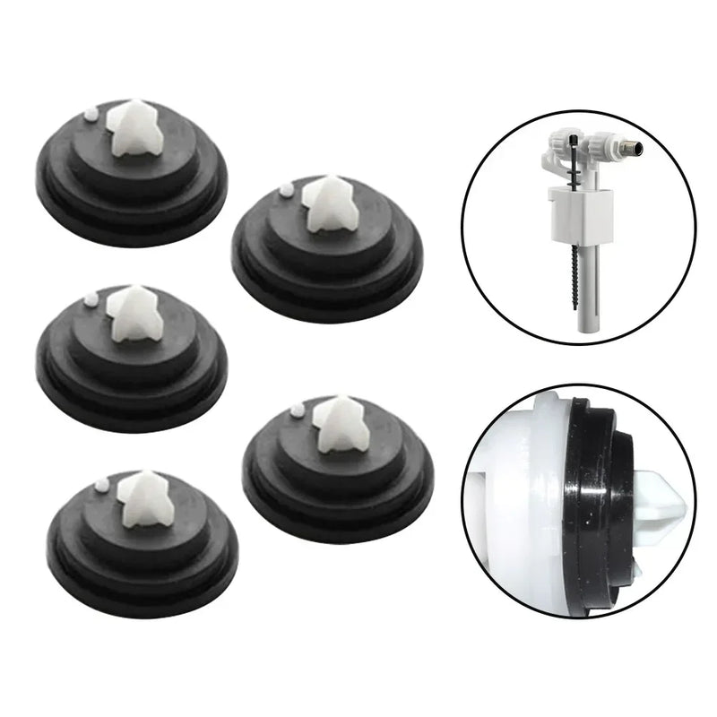 5pcs Toilet Fill Valve Gasket Inlet Filling Valve Diaphragm Float Valve Membrane Cistern Valve Washer Replacement Washer Seal