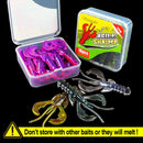 Spinpoler Floating UV Lighting Soft Fishing Lure Shrimp Scent Artificial Baits Salted Floating Freshwater Saltwater Perch Pike