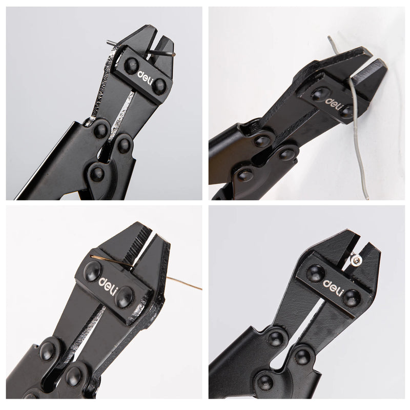 Deli 8in Bolt Cutter Yellow,Heavy-Duty Cutting Tool with Durable Steel Jaws, Ideal for Wires, Bolts, and Chains