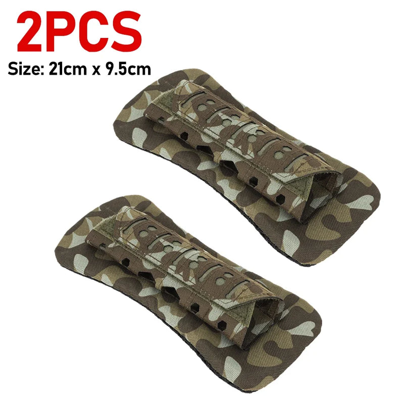 1/2/4PCS Laser Cutting Tactical Vest Shoulder Strap Pads For Hunting Vest Backpack Comfort Mesh Cushion Shoulder Pad for Outdoor