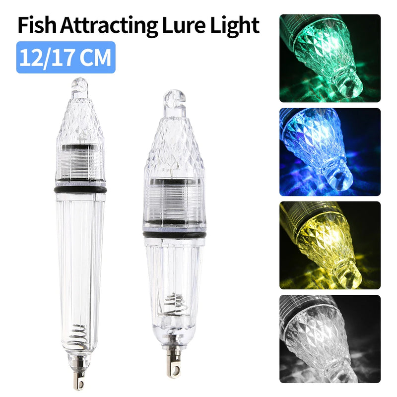 Fish Attracting Lure Light Deep Drop Fishing Light Plastic Underwater Fish Attracting Indicator Lure Catching Hairtail LED Bait