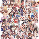50pcs Waifu Hentai Anime Sexy Girls Cute Versatile Waterproof Stickers (18+)
