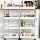 Mobile Storage Shelf Interspace Gap Shelf Kitchen Storage Shelf Bathroom Storage Rack Fridge Side Seam Finishing Rack
