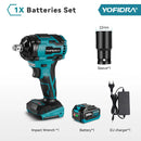 YOFIDRA 1/2" 1000N.M Brushless Electric Impact Wrench Handheld Cordless Car Screwdriver Drill Socket Set For Makita Battery Pin