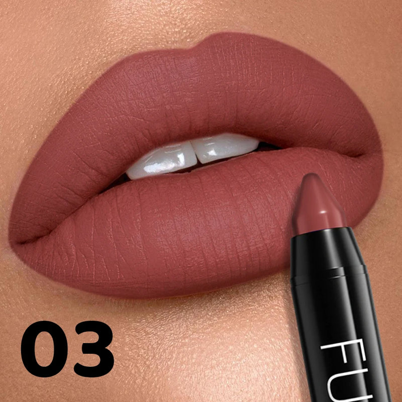16 Color Nude Brown Lipliner Pen Waterproof Lipstick Sexy Red Matte Contour Lip Tint Lasting Lips Korean Makeup product lipgloss