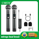 Phenyx Pro Dual Digital Wireless Microphone System w/ 2x15 UHF Channels, Handheld/Bodypack Transmitters(PDP-2)