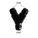 UniversalY Adapter Block Male Thread Fuel Hose Fitting Adapters AN4 AN6 AN8 AN10 Tee oil pipe joint Aluminium Easy to install