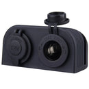 Universal Waterproof Dual-hole Cigarette Lighter Power Socket Professional Cigarette Lighter Socket With Tent Base Auto Parts