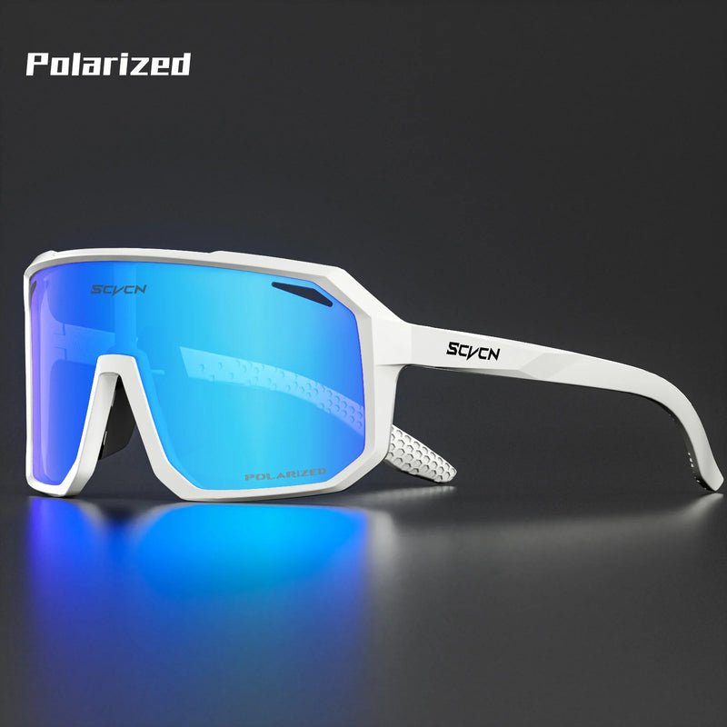 SCVCN Men Sunglasses Polarized Cycling Glasses Sun Glasses for Driving Fishing MTB Goggles Woman Bike Bicycle Cycle Eyewear