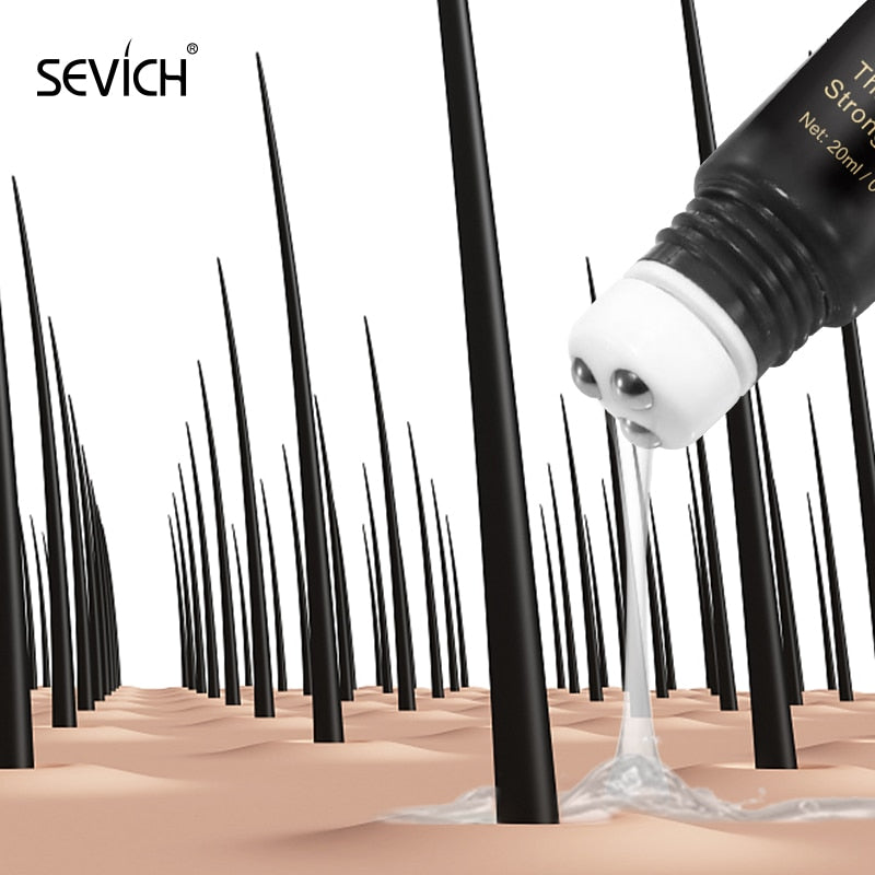 Sevich Hair Growth Oil Ginger Extract Growing Serum Prevent Hair Loss Care Scalp Massage Roller Treatment Thickener Essence 20ml