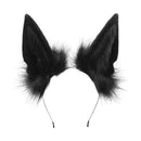 F42F Women Animal Wolf Ears Headdress Plush Hairband Furry  Headband Anime for Halloween Christmas Cosplay Accessories