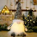 Christmas LED Light Ornament Luminous Faceless Gnome Doll Xmas Kid Gift 2023 Christmas Decoration for Home Navidad Noel New Year