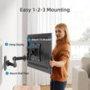 Full Motion TV Wall Mount Brackets,Corner TV Mount for 13-32 Inches TV, Swivel Tilts Articulating Extension Max VESA 100x100mm