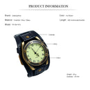 Hot Selling Vintage Cow Leather Bracelet Watch Men Women Wrist Watches Roman Numerals Casual Quartz Watch Relogio Feminino