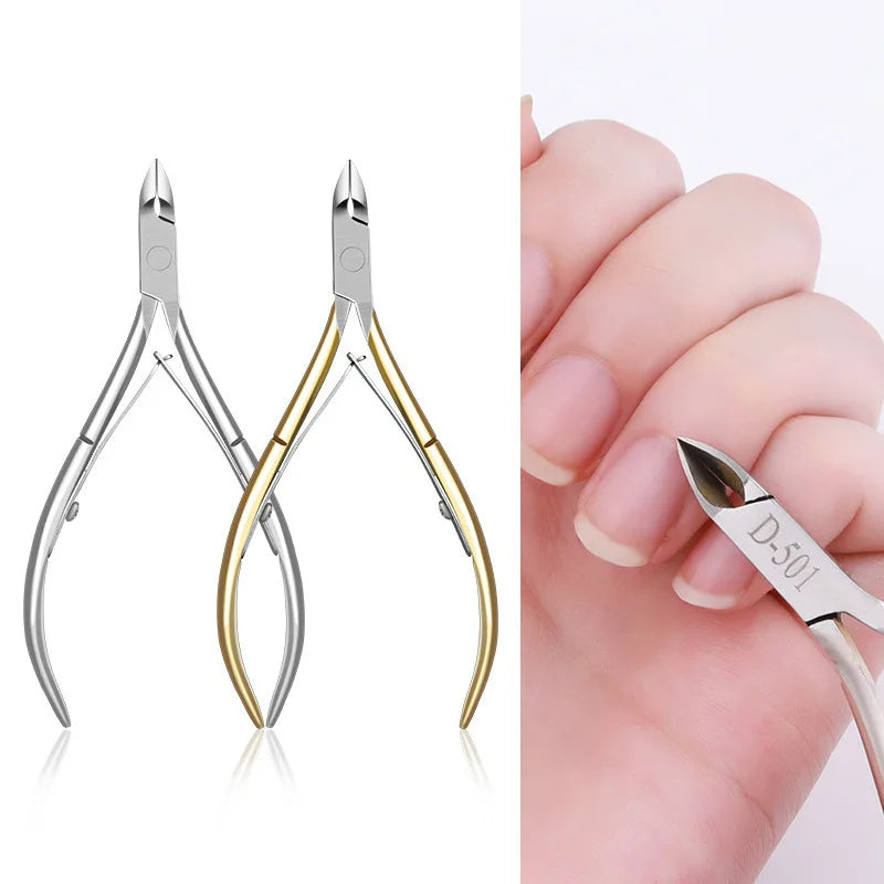 1pc Professional Cuticle Cutter Nail Nippers Scissors Manicure Pusher Pedicure Tong Dead Skin Remover Nail Cuticle Regrowth Tool