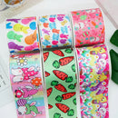 5 Yards Easter Rabbit Printed Grosgrain Satin Ribbons For Bows DIY Craft Decoration Packaging Supplies, 10 Pieces Resins. 59086