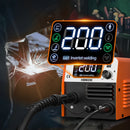 HITBOX Non Gas Semi-automatic Welding Machine 3 in 1 MIG/LIFT TIG/MMA Inverter Welder Synergy Tool For Gasless Soldering HBM200