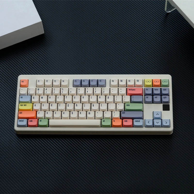 GMK Canvas Keycaps Dye Sub Keycap XDA PBT For Mechanical Keyboard Gaming 75% Color Key Caps Wooting Minimalism Retro Custom DIY